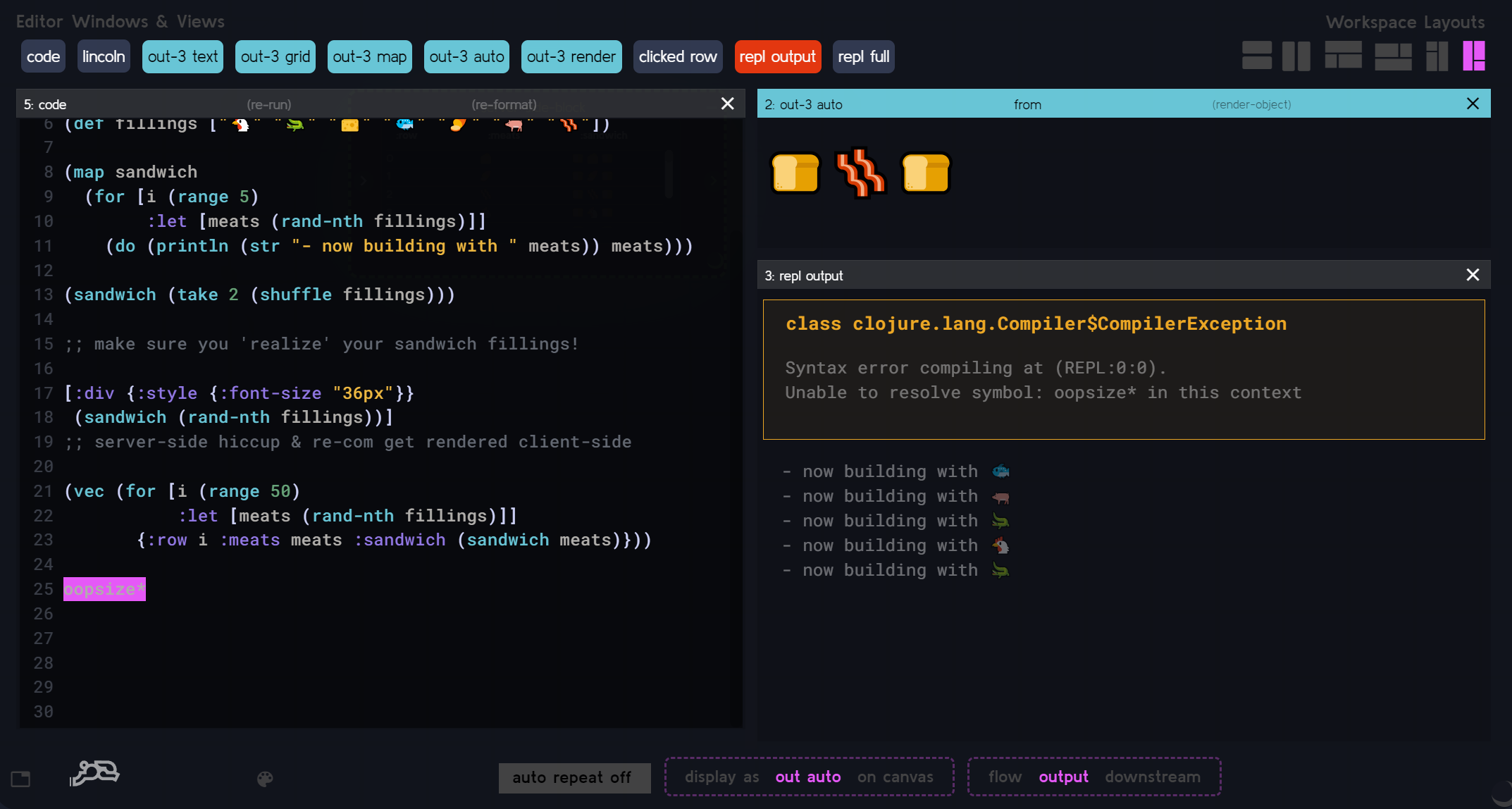 Using Data Rabbit as a 'data rich' Clojure REPL Client